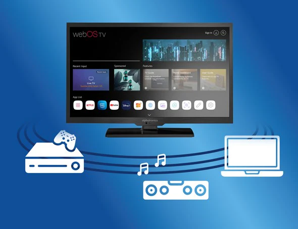 Alphatronics By Maxview SL-Line+ 19" Smart TV With Web OS And DVD - Image 6