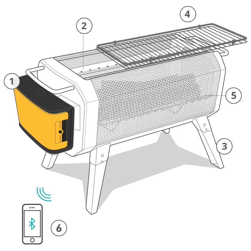 Biolite Firepit+ Wood & Charcoal Smokeless Fire Pit - Image 11