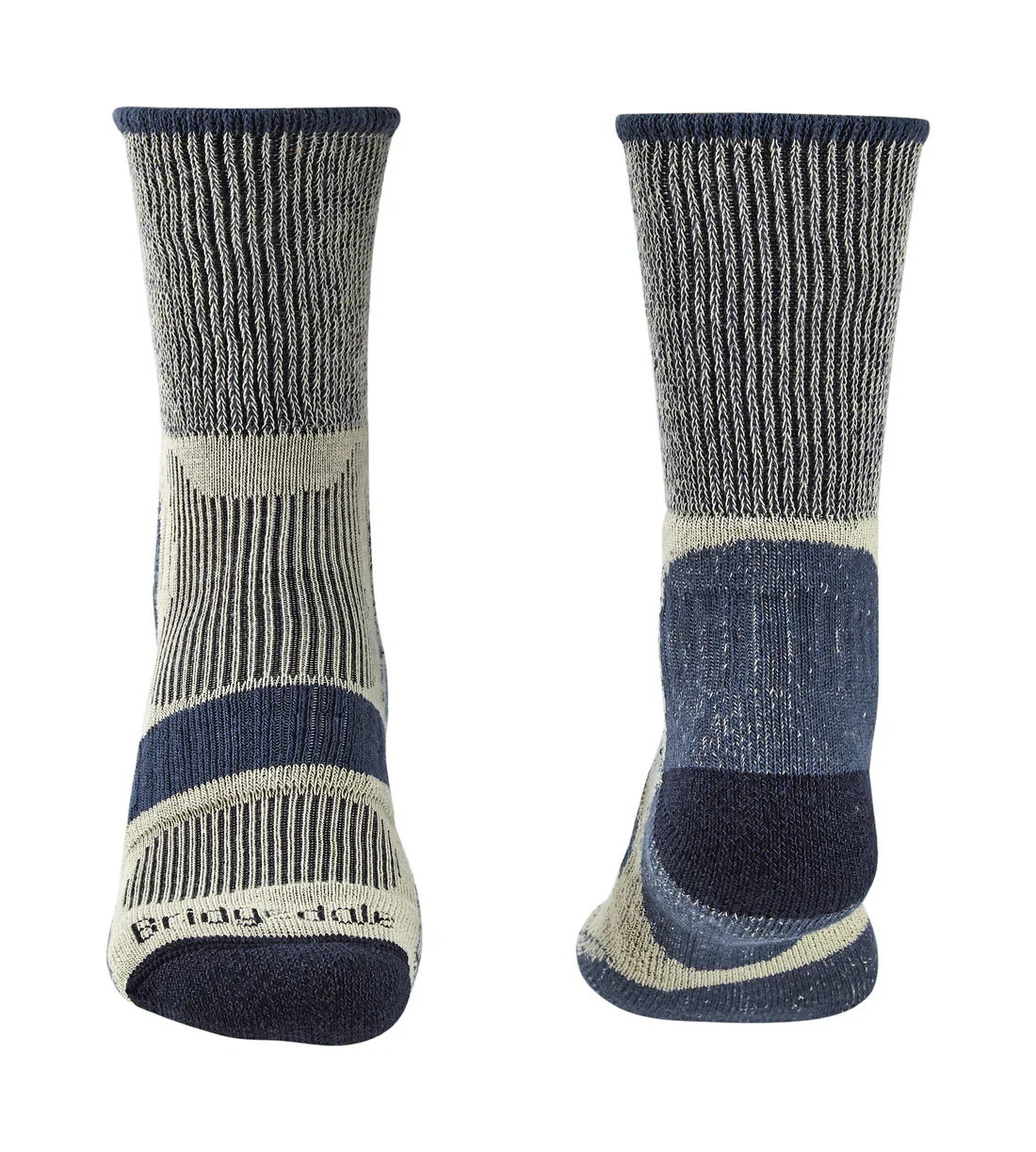 Bridgedale Hike Cotton Cool Comfort Lightweight Walking Socks Size 12+ Indigo - Image 3