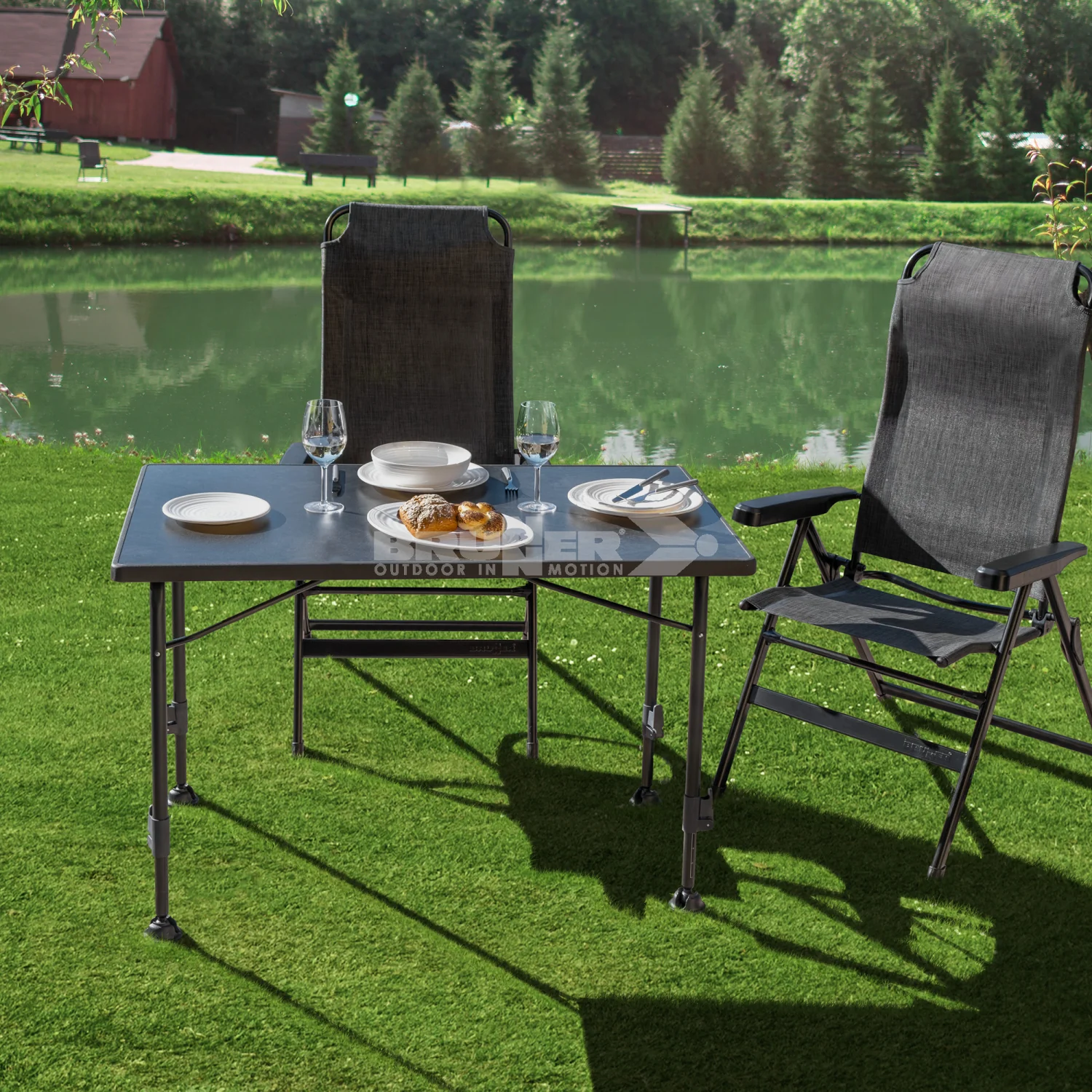 Bruner Linear Black 80 Camping Table - Image 13