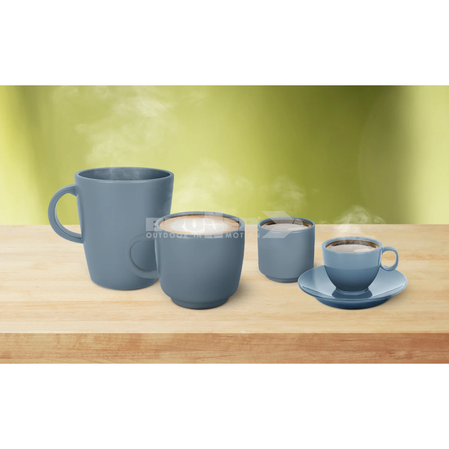 Brunner ABS Anti Slip Resylin Mug 30cl Dolomit Blue - Image 4