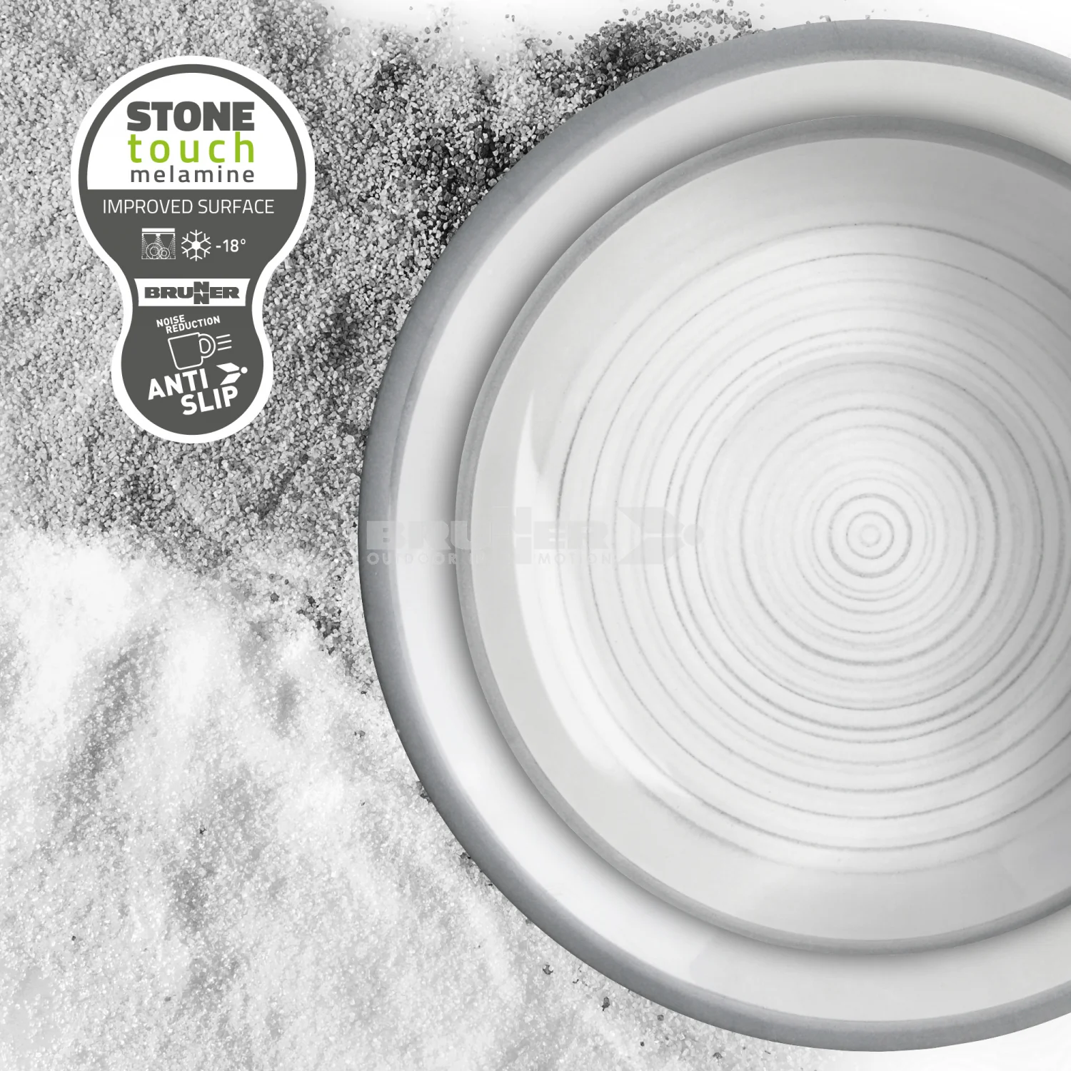Brunner Bellagio 21 cm Deep Melamine Plate - Image 3