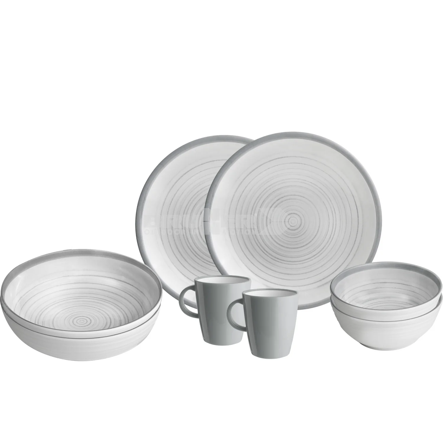 Brunner Bellagio Tete a Tete 8 Piece Melamine Set
