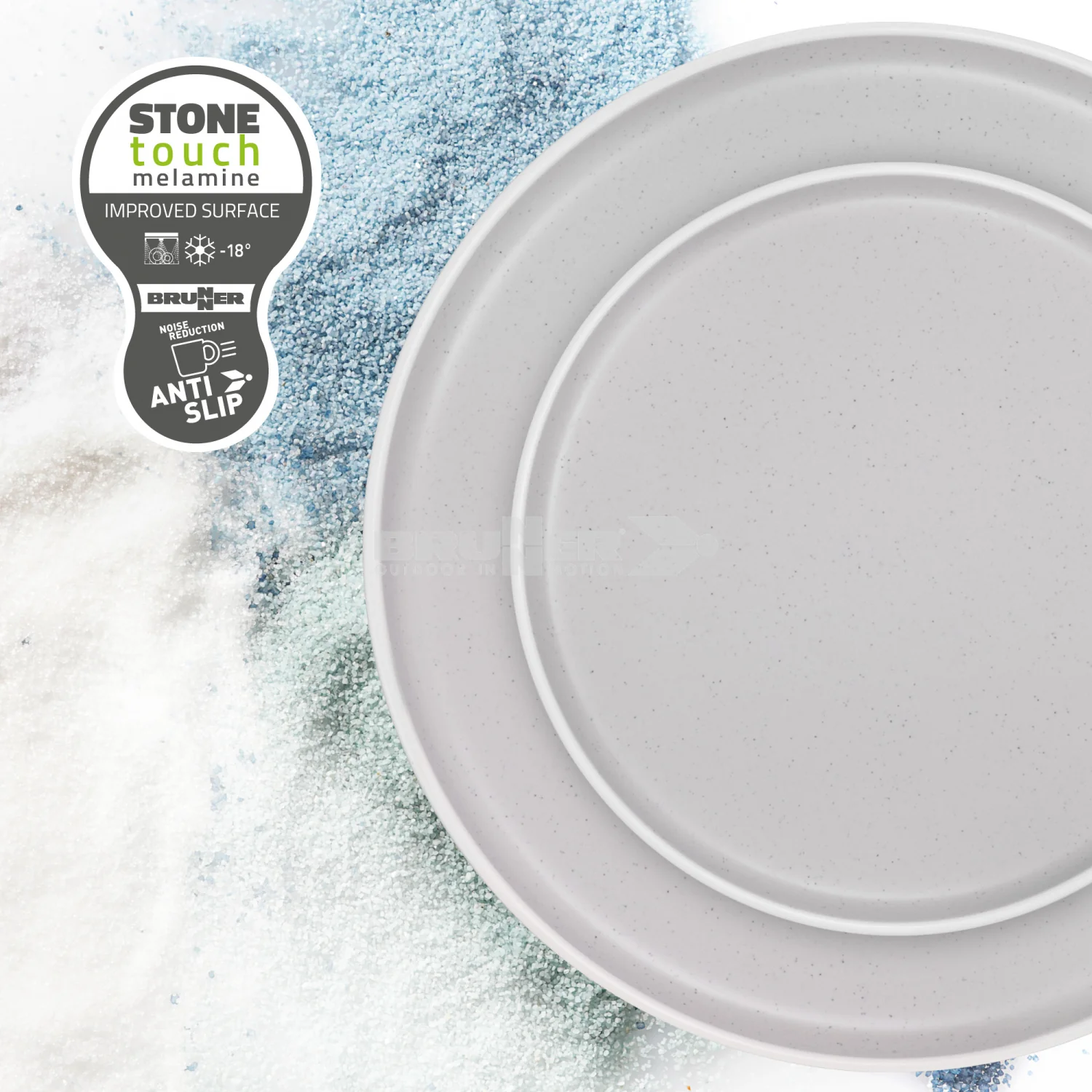 Brunner Dolomit White Melamine Egg Cup - Image 3