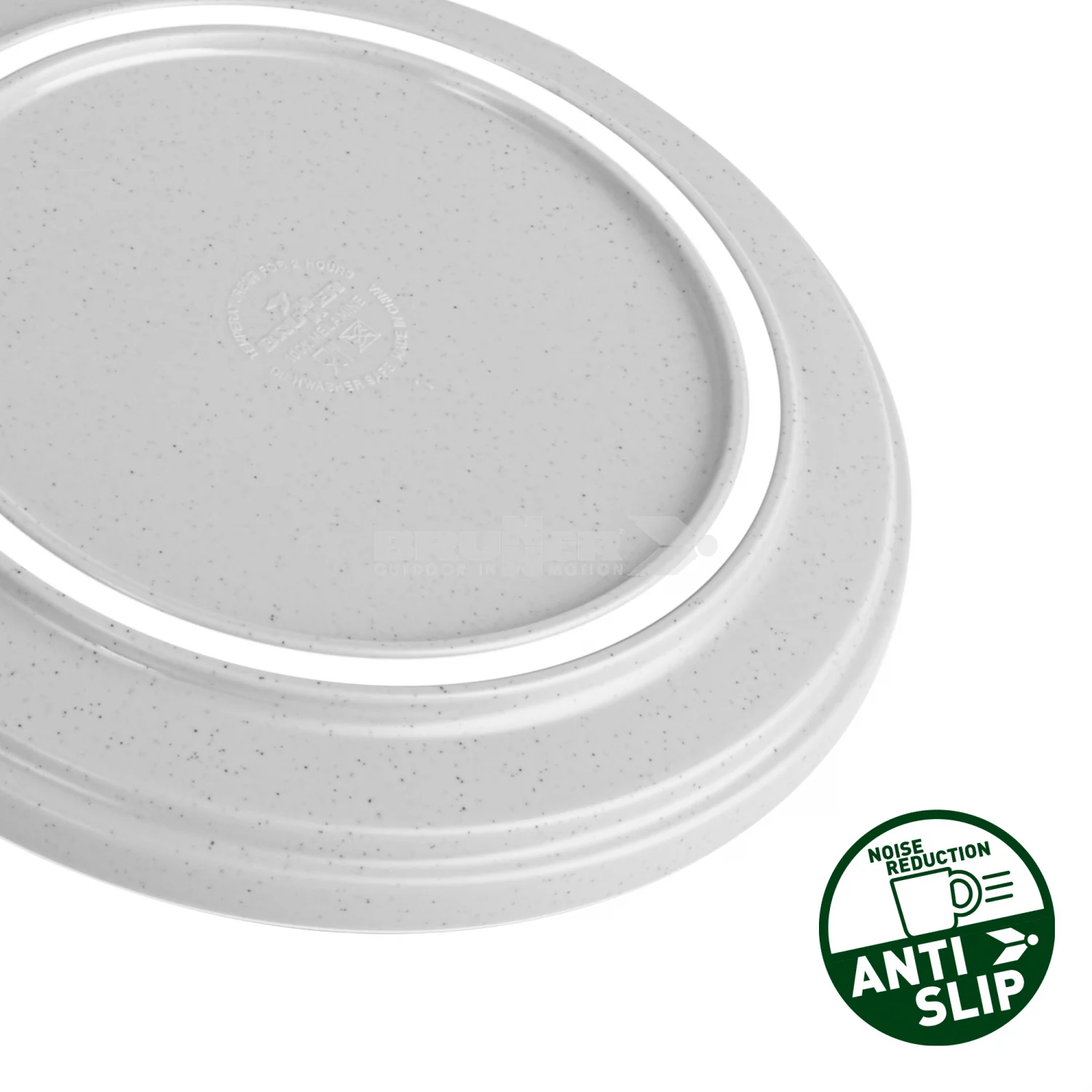 Brunner Melamine Dinner Plate Dolomit White - Image 2