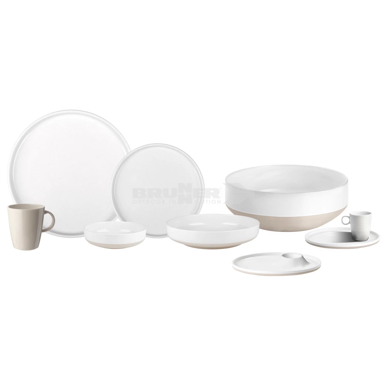 Brunner Melamine Odette Deep Plate Beige - Image 3