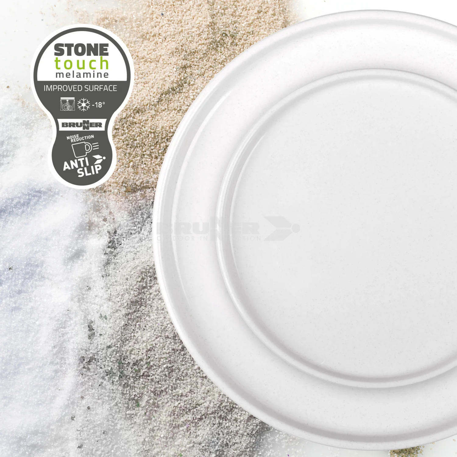 Brunner Melamine Odette Deep Plate Beige - Image 4