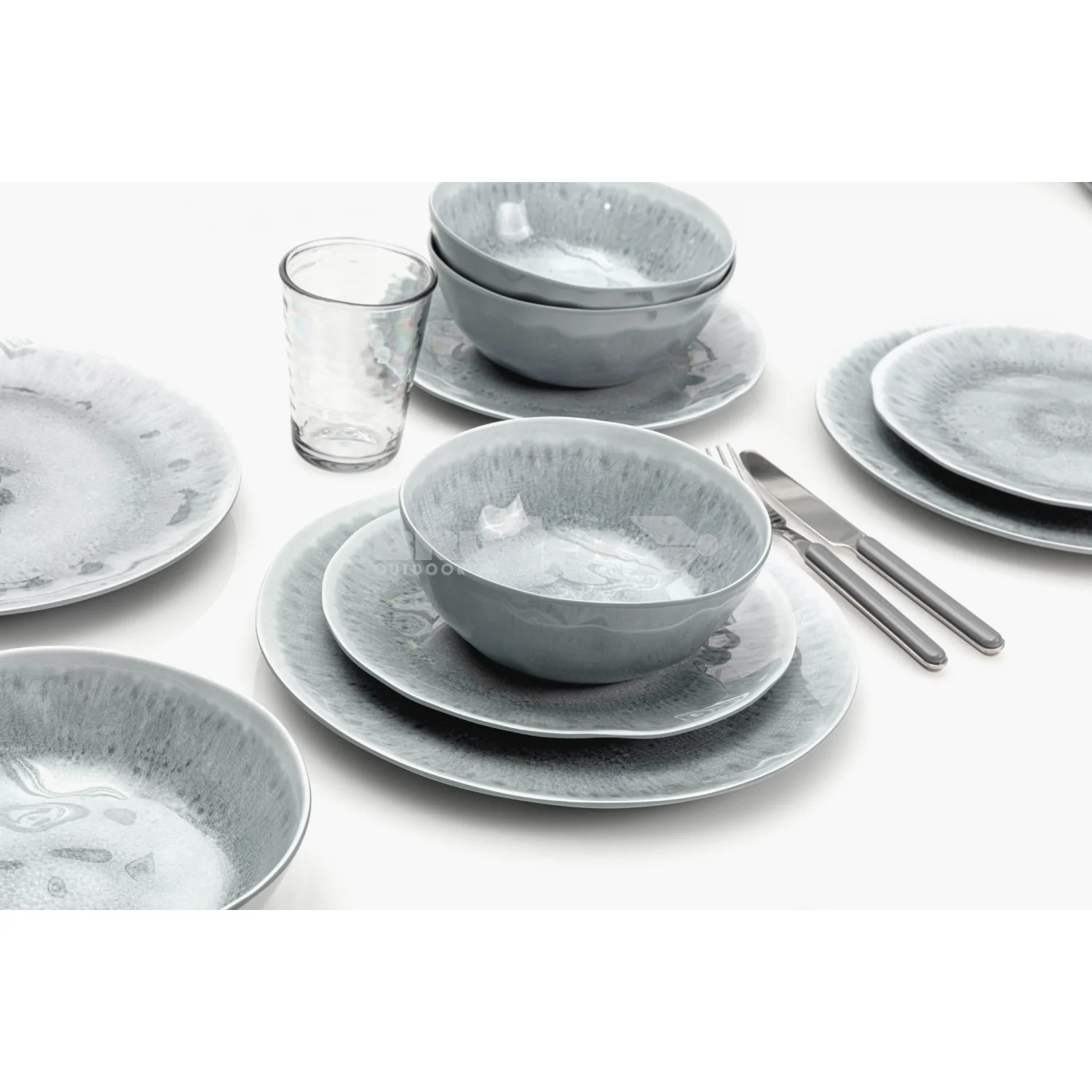 Brunner Pearl Midday 12 Piece Melamine Dinner Set - Image 3