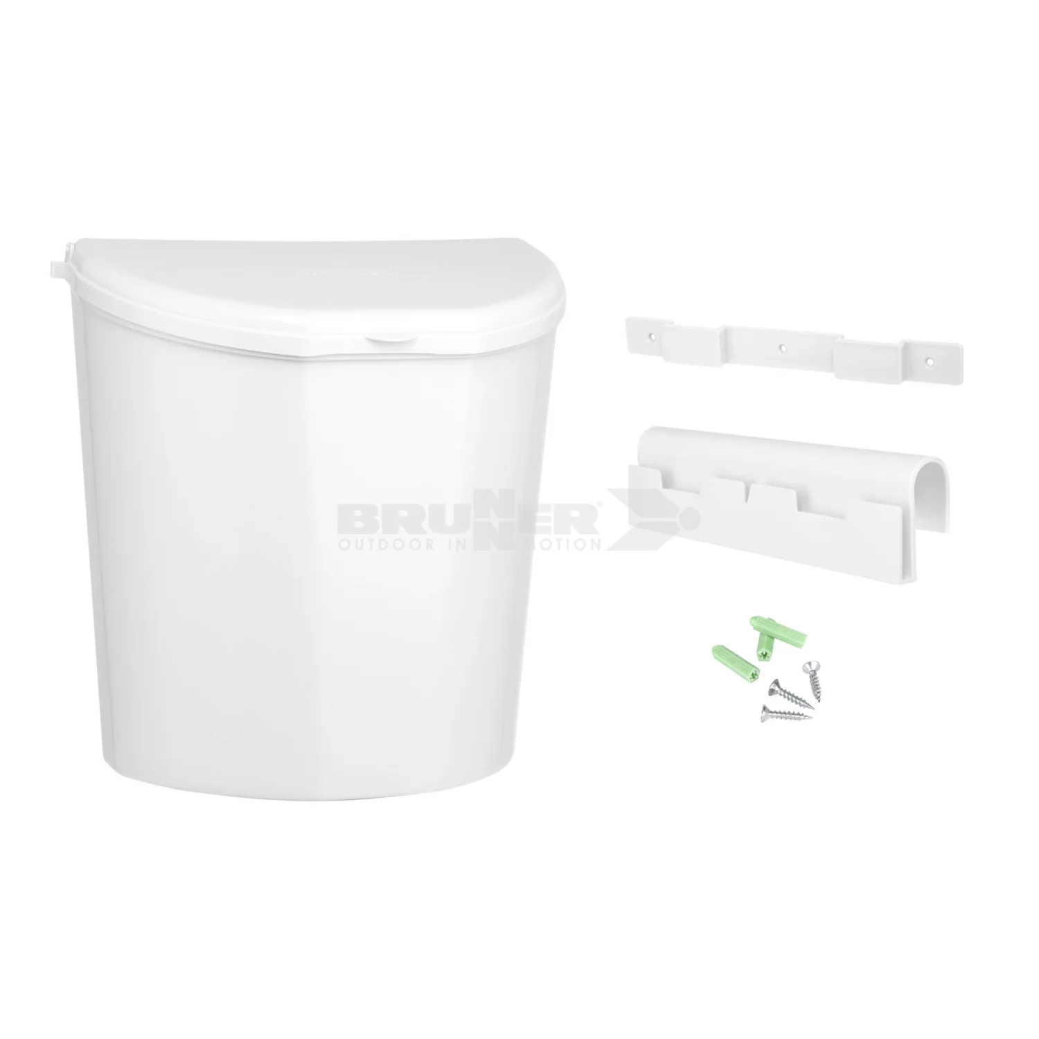 Brunner Pillar Caravan Waste Bin XL White - Image 9