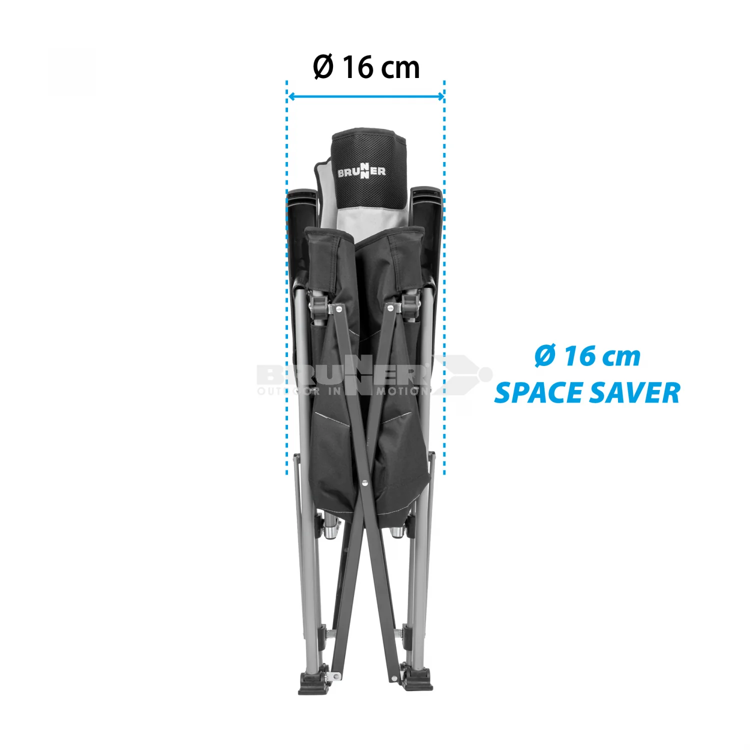 Brunner Raptor Highback Camping Chair Blue - Image 3