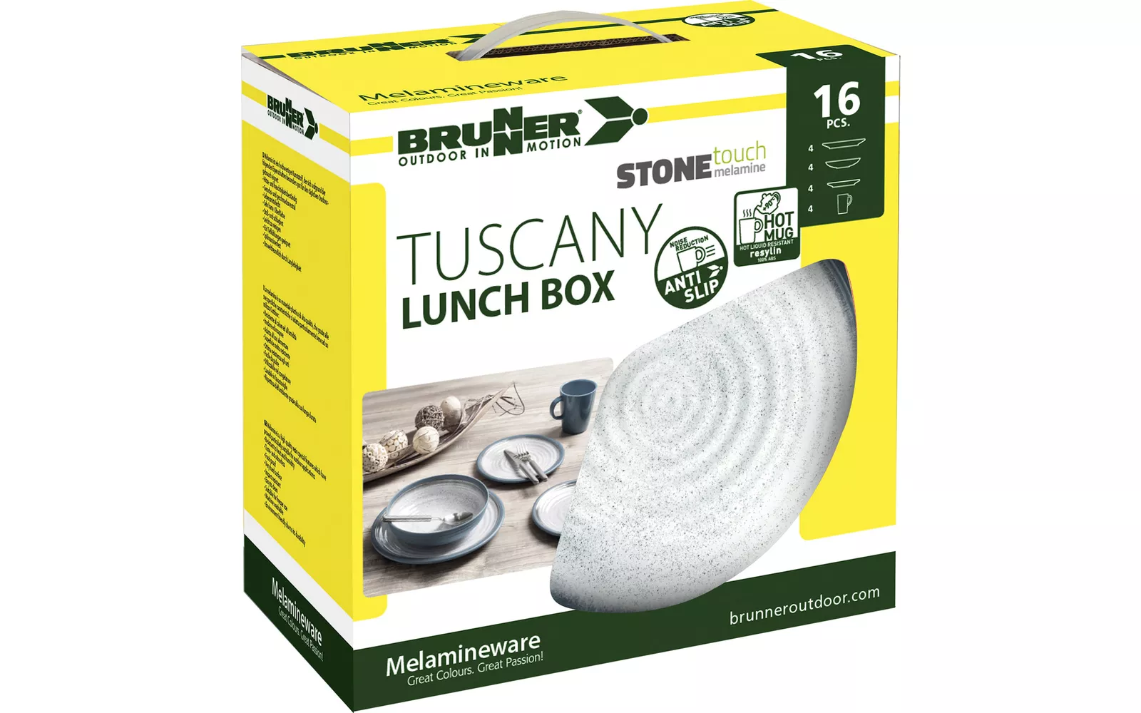 Brunner Tuscany 16 Piece Lunch Box Melamine Set - Image 3