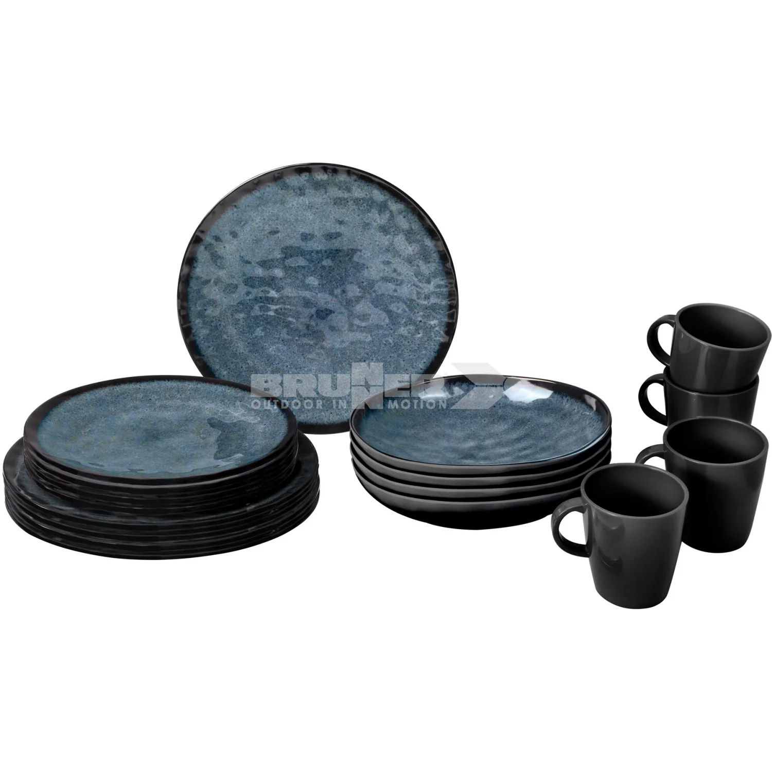 Brunner Venetian 16 Piece Lunch Box Melamine Dinner Set