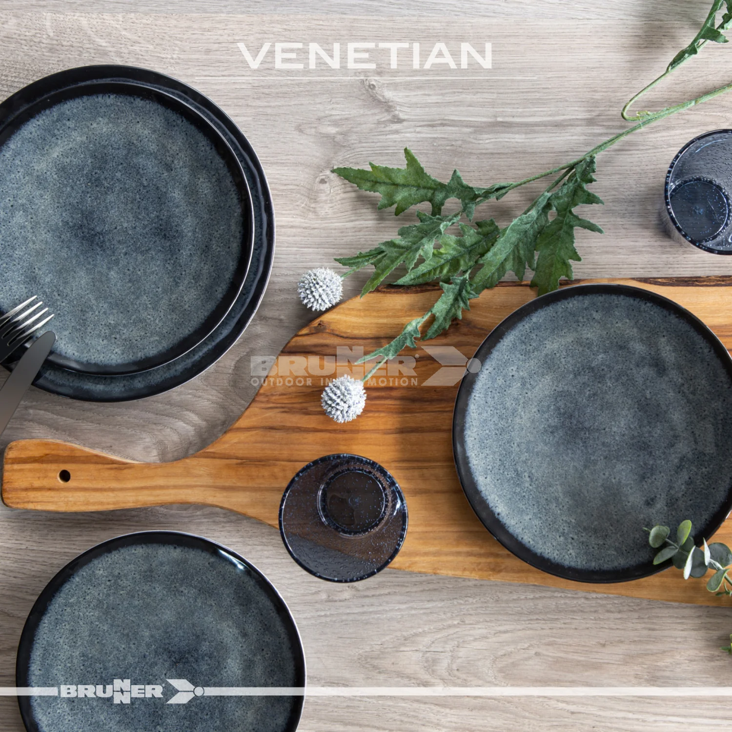 Brunner Venetian Tete a tete 8 Piece Melamine Set - Image 10