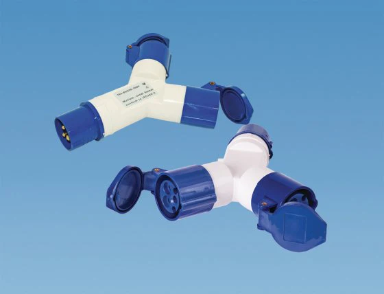Caravan Electric hook up 2 way splitter