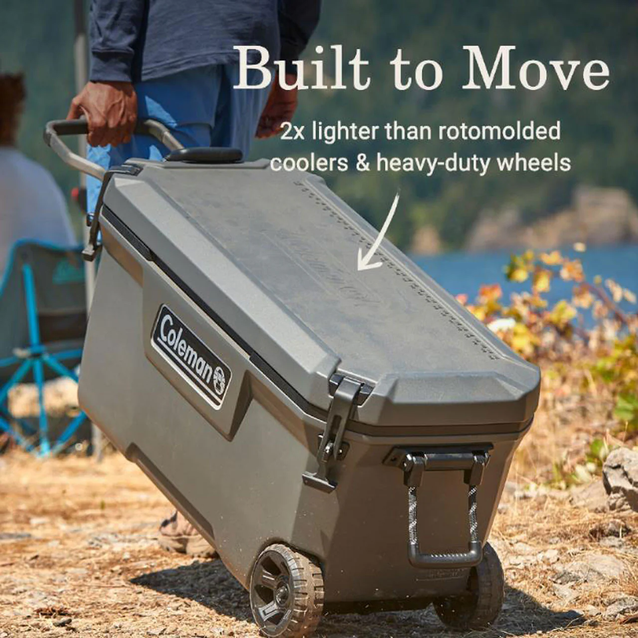 Coleman Convoy 65QT Wheeled Cool Box - Image 4