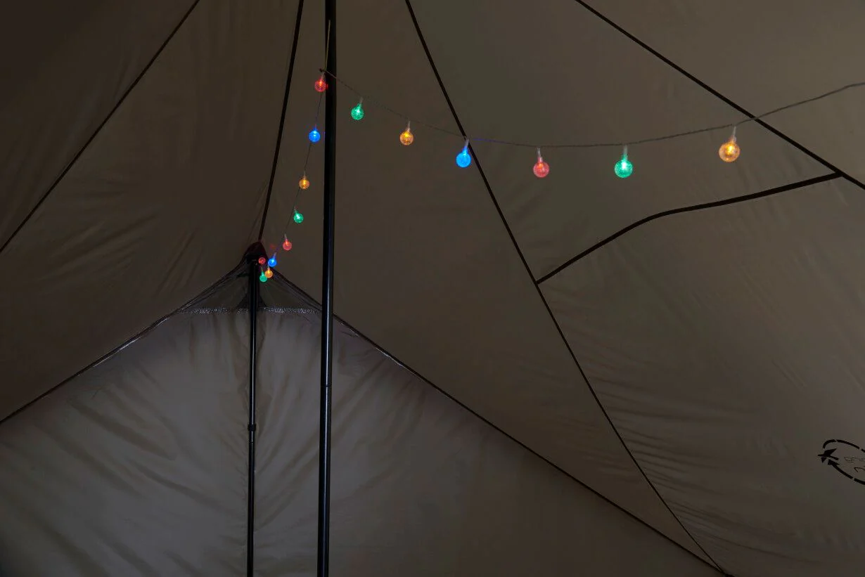 Easy Camp Globe Light Chain Coloured - Image 3