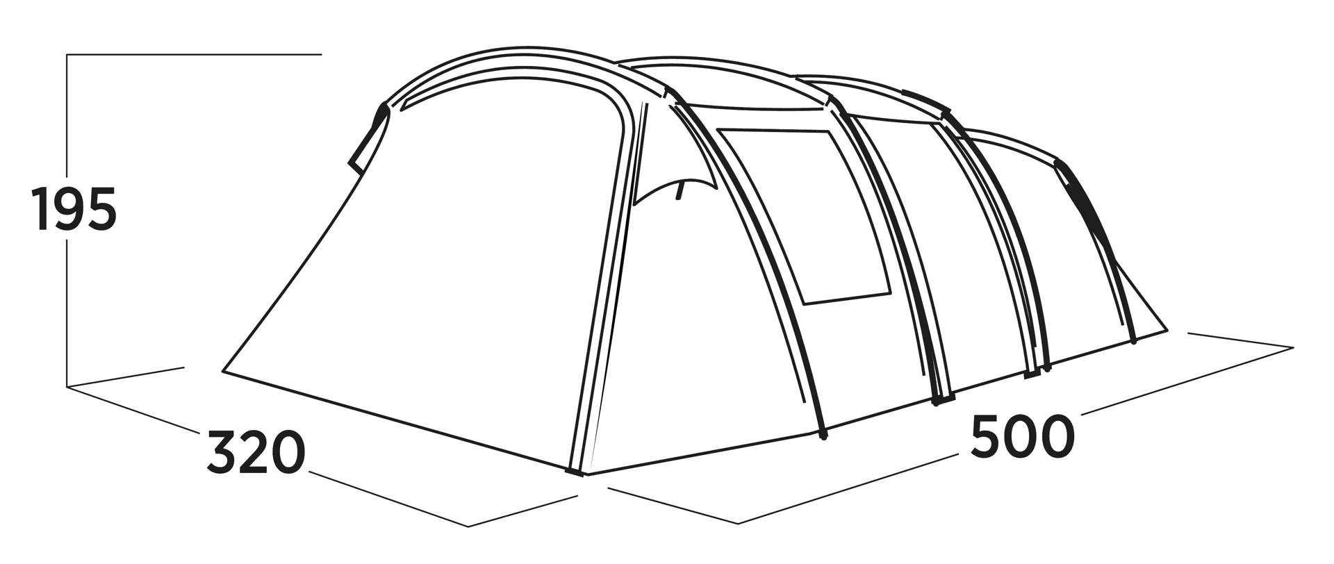 Easy Camp Hamra 5 Poled Tent - Image 6