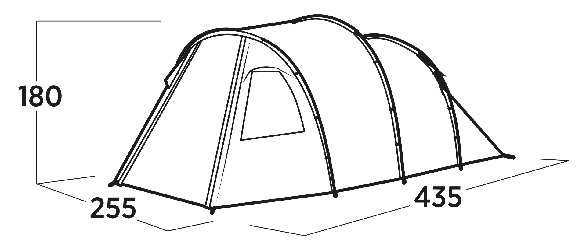 Easy Camp Hidra 4 Poled Tent - Image 2