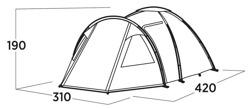 Easy Camp Kinn 5 Person Dome Tent - Image 7