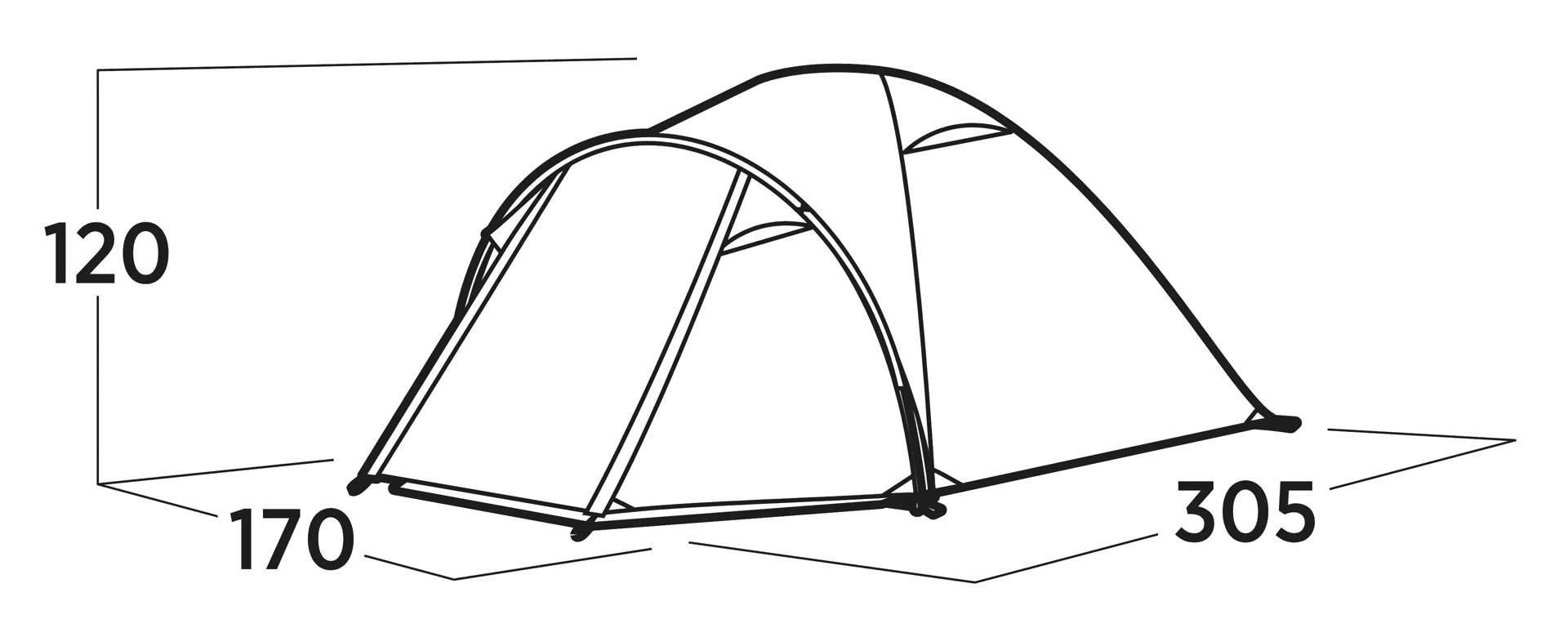 Easy Camp Setesdal 3 Person Dome Tent - Image 6
