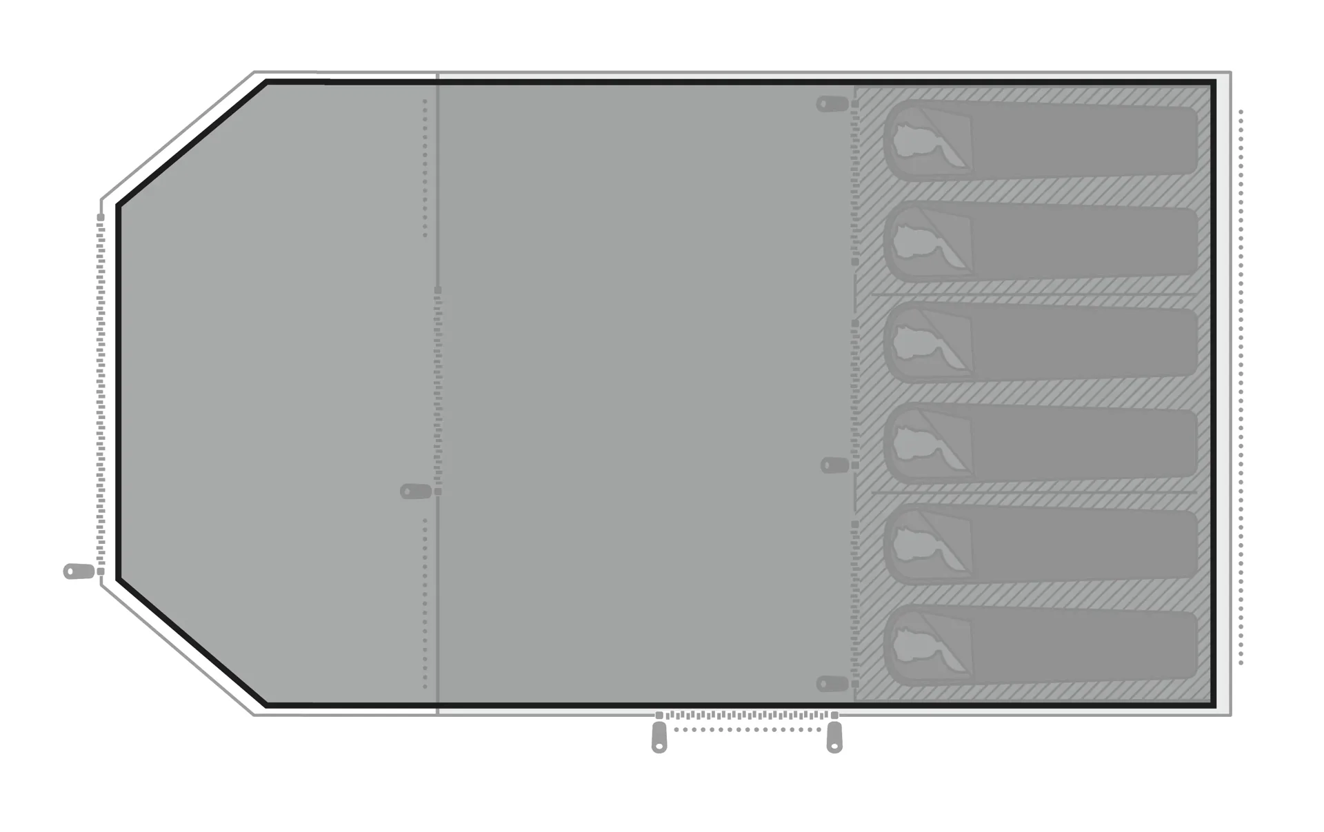 Easy Camp Sola 6 Tent Footprint - Image 2