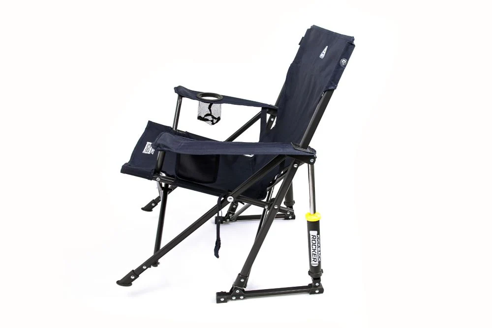 GCI Kickback Rocker Camping Chair Indigo Blue - Image 3