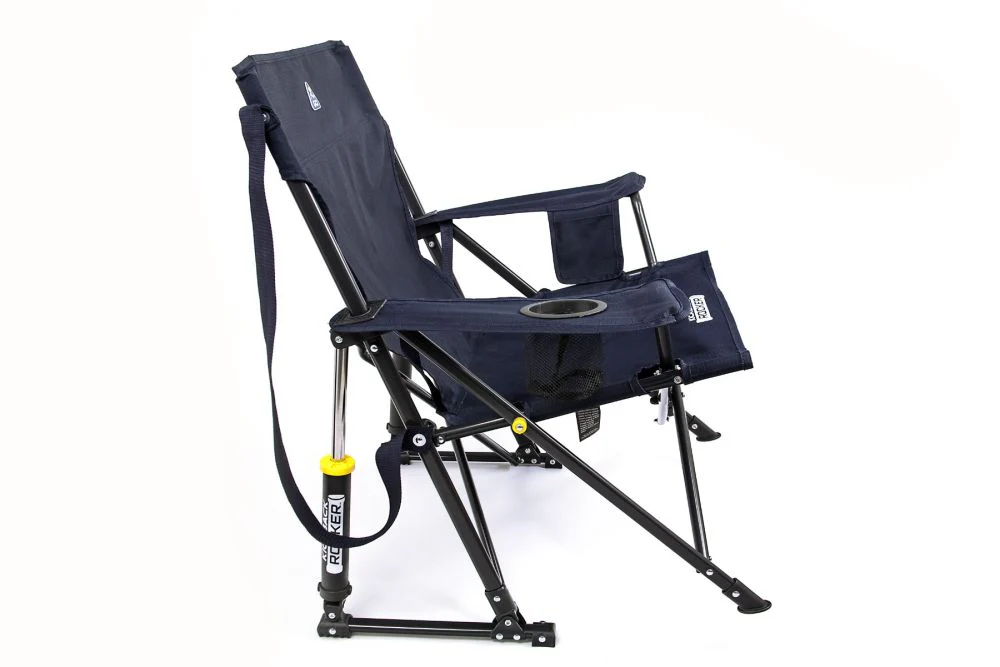 GCI Kickback Rocker Camping Chair Indigo Blue - Image 5
