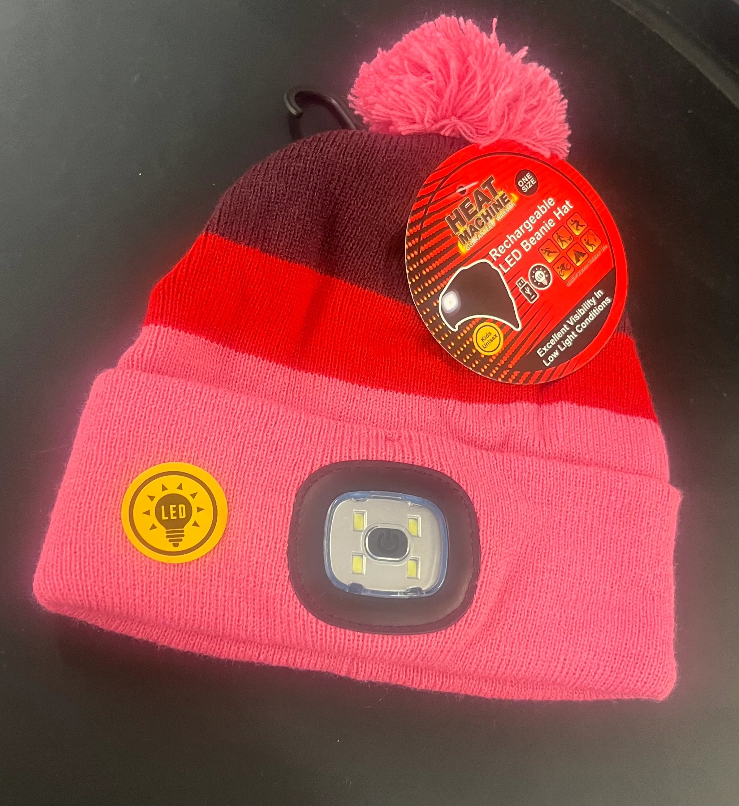 Heat Machine Kid's LED Beanie Hat - Image 3
