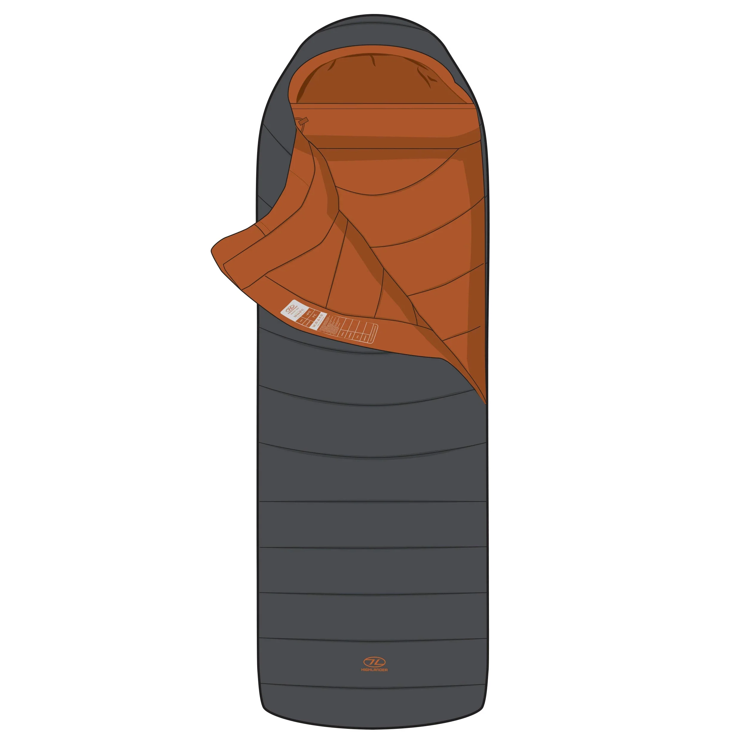 Highlander Rayet Hybrid 450E Sleeping Bag - Image 2