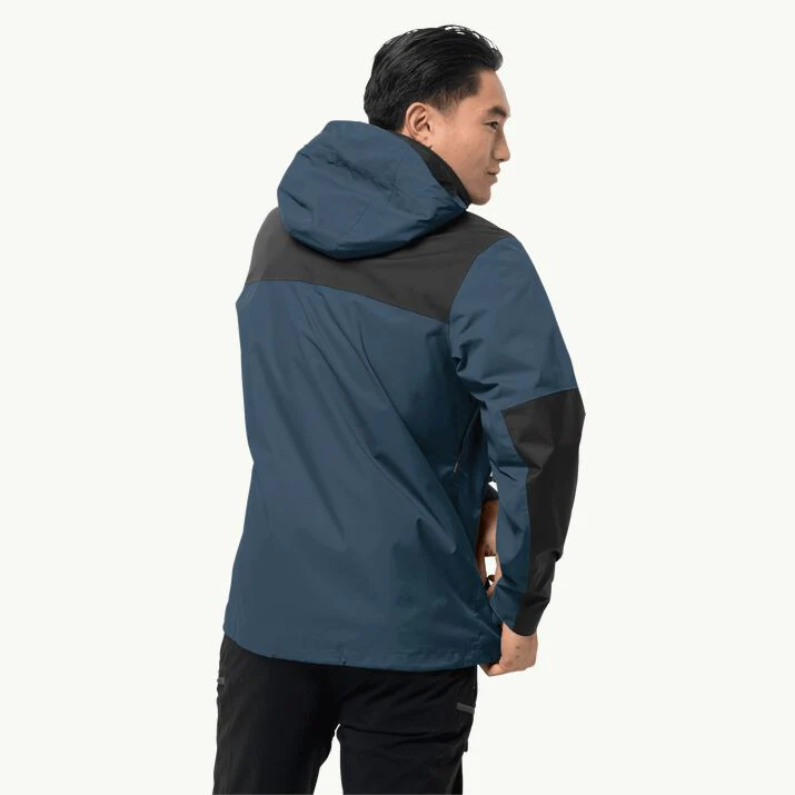 Jack Wolfskin Men's Jasper Flex Jacket Thunder Blue - Image 4