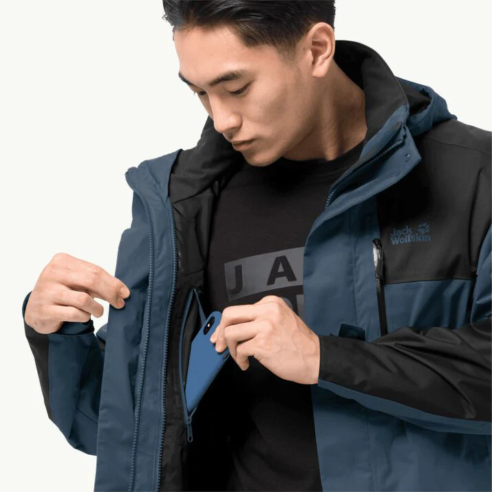 Jack Wolfskin Men's Jasper Flex Jacket Thunder Blue - Image 7