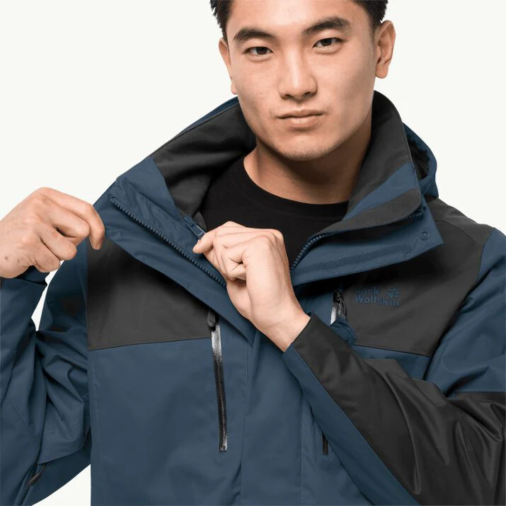 Jack Wolfskin Men's Jasper Flex Jacket Thunder Blue - Image 8