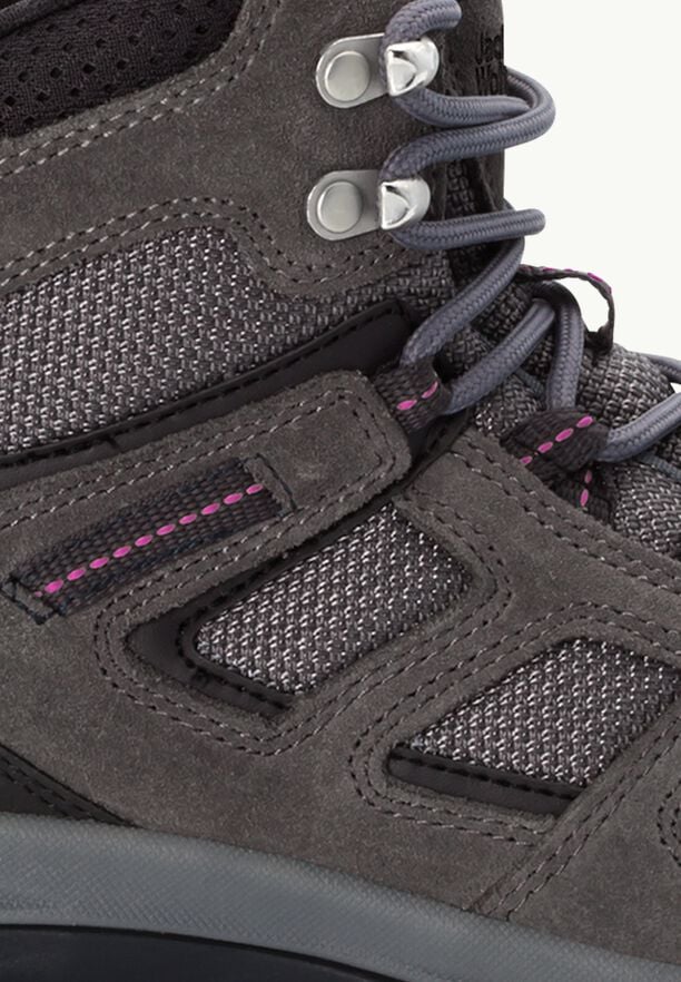 Jack Wolfskin Ladies Vojo 3 Mid Texapore Walking Boot Grey - Image 3