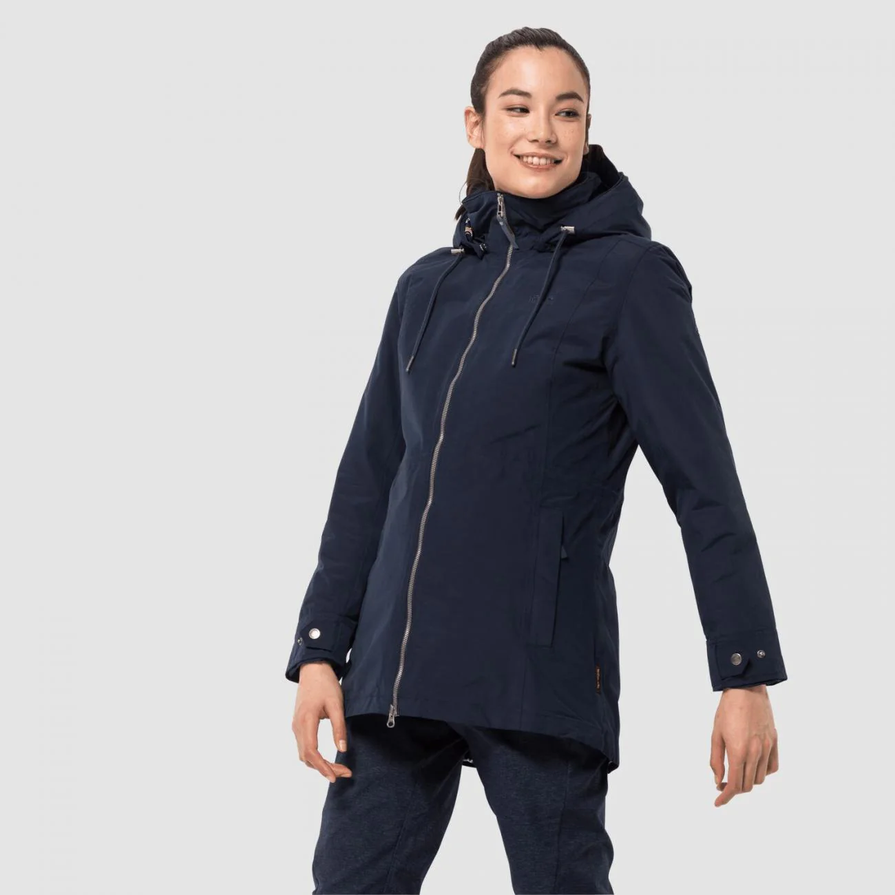 Jack Wolfskin Ladies Wildwood Jacket Midnight Blue - Image 3