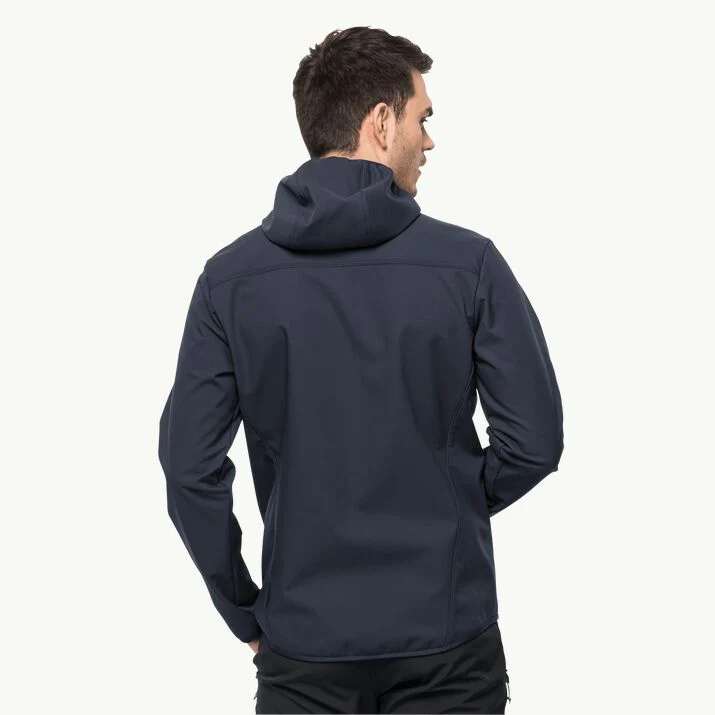 Jack Wolfskin Men's Bornberg Hoody Softshell Jacket| Night Blue - Image 4