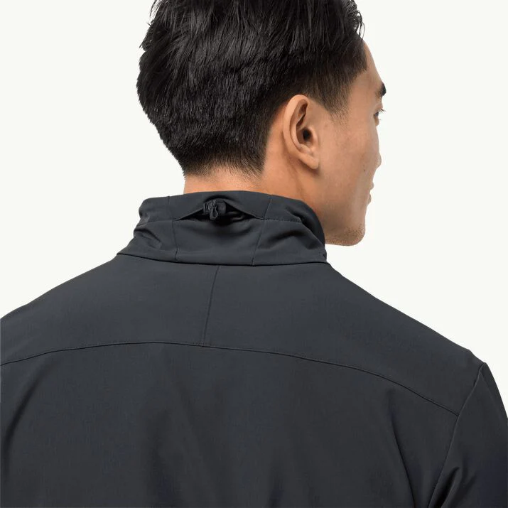 Jack Wolfskin Men's Crestview Softshell Jacket Phantom - Image 4
