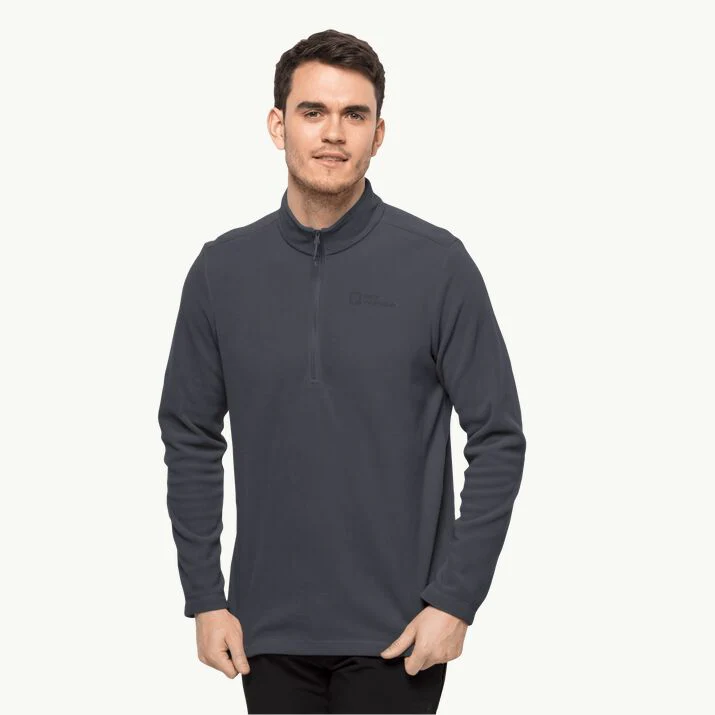 Jack Wolfskin Men's Taunus HZ Fleece Pullover Ebony - Image 2