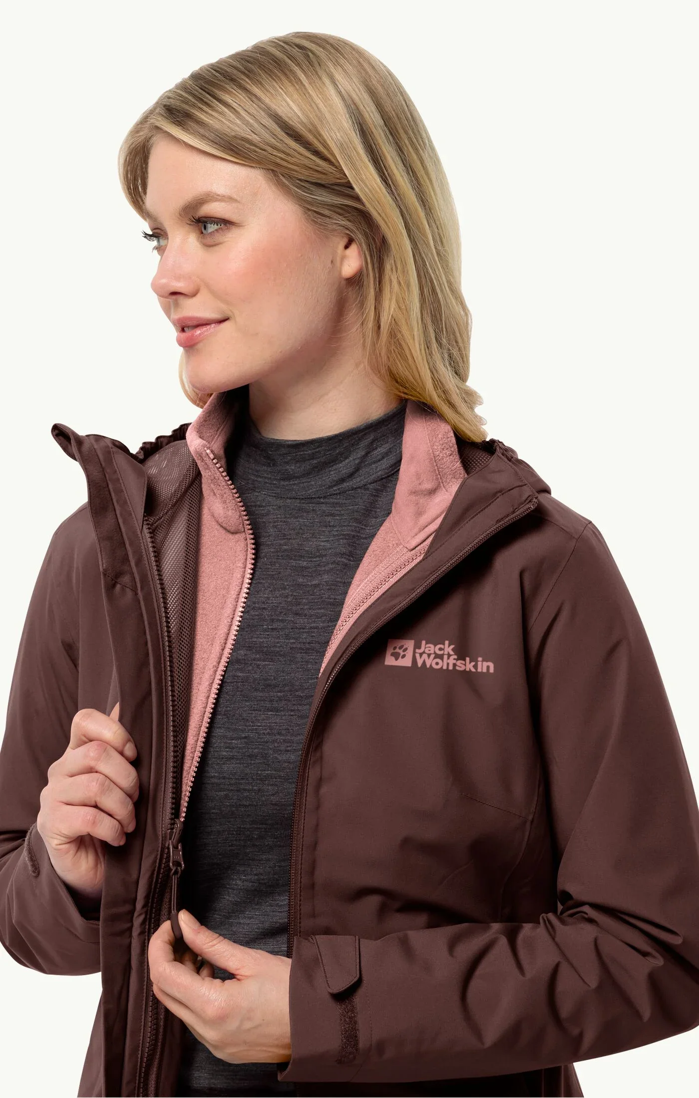 Jack Wolfskin Ladies  Moonrise 3 in 1 Jacket - Image 8