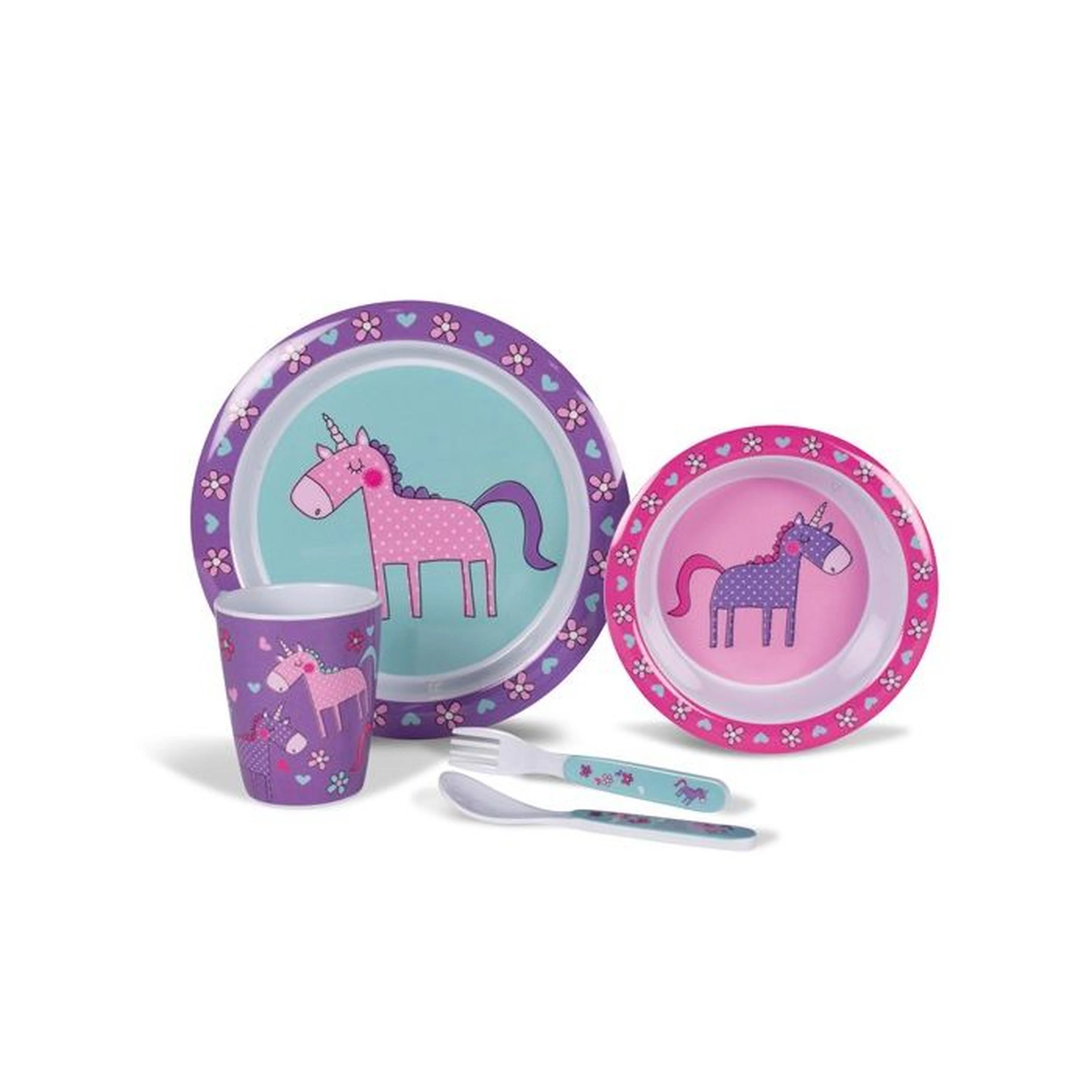 Kampa Unicorns Melamine Children's Set