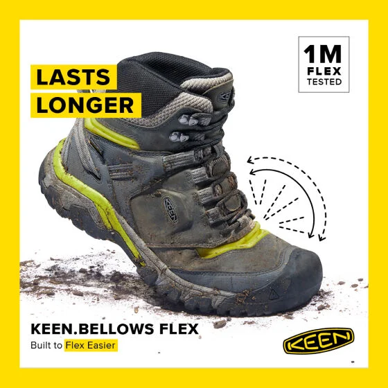 Keen Men's Ridge Flex Mid Waterproof Hiking Boots - Image 6
