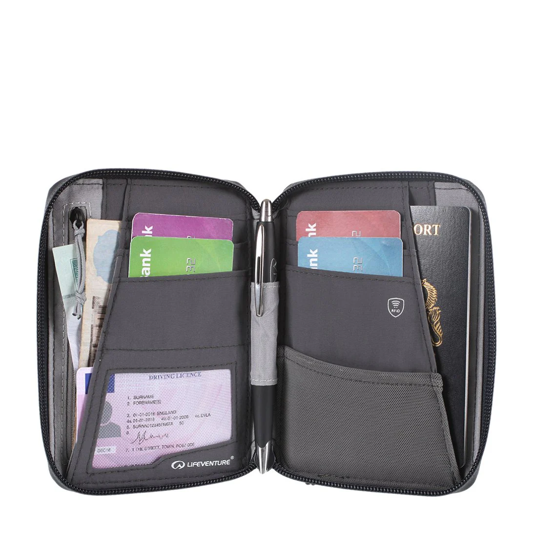 Lifeventure RFID Mini Travel Wallet Navy - Image 4