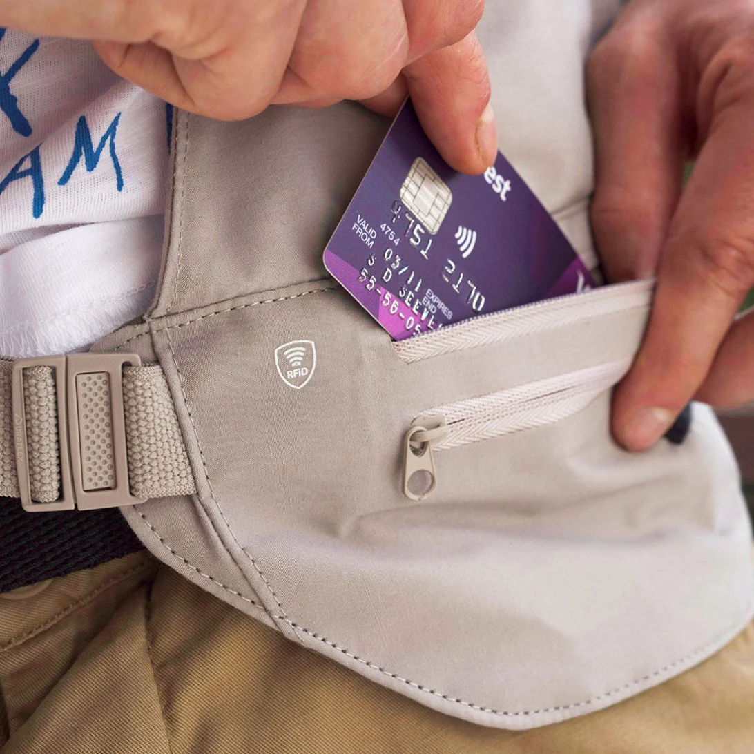 Lifeventure RFID Multi Pocket Travel Waist Wallet - Image 3