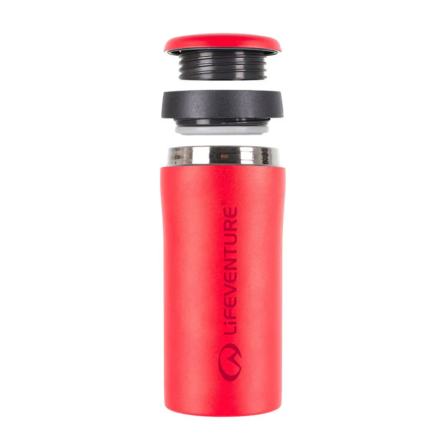 Lifeventure Thermal Mug Matt Red - Image 3