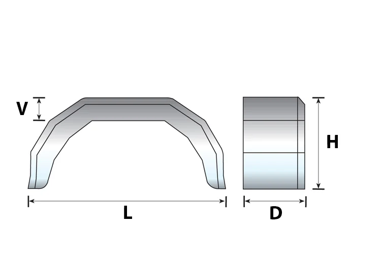 Maypole 10" Steel Mudguard - Image 2