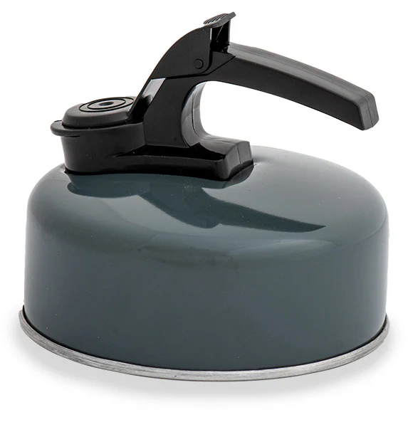 Olton Whistling Gas Kettle 1L Slate Grey