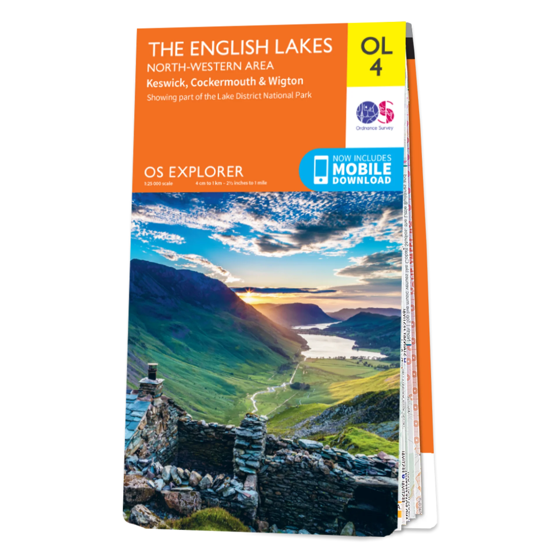 Ordnance Survey Explorer OL4 Map The English Lakes North Western Area