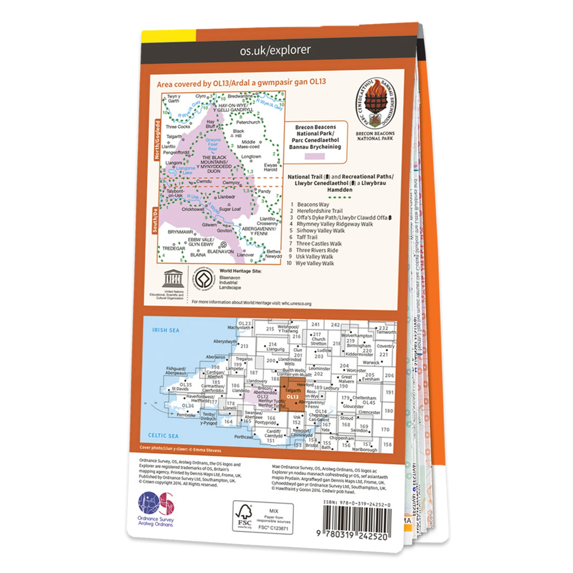 Ordnance Survey Explorer OL13 Brecon Beacons National Park Eastern Area - Image 3
