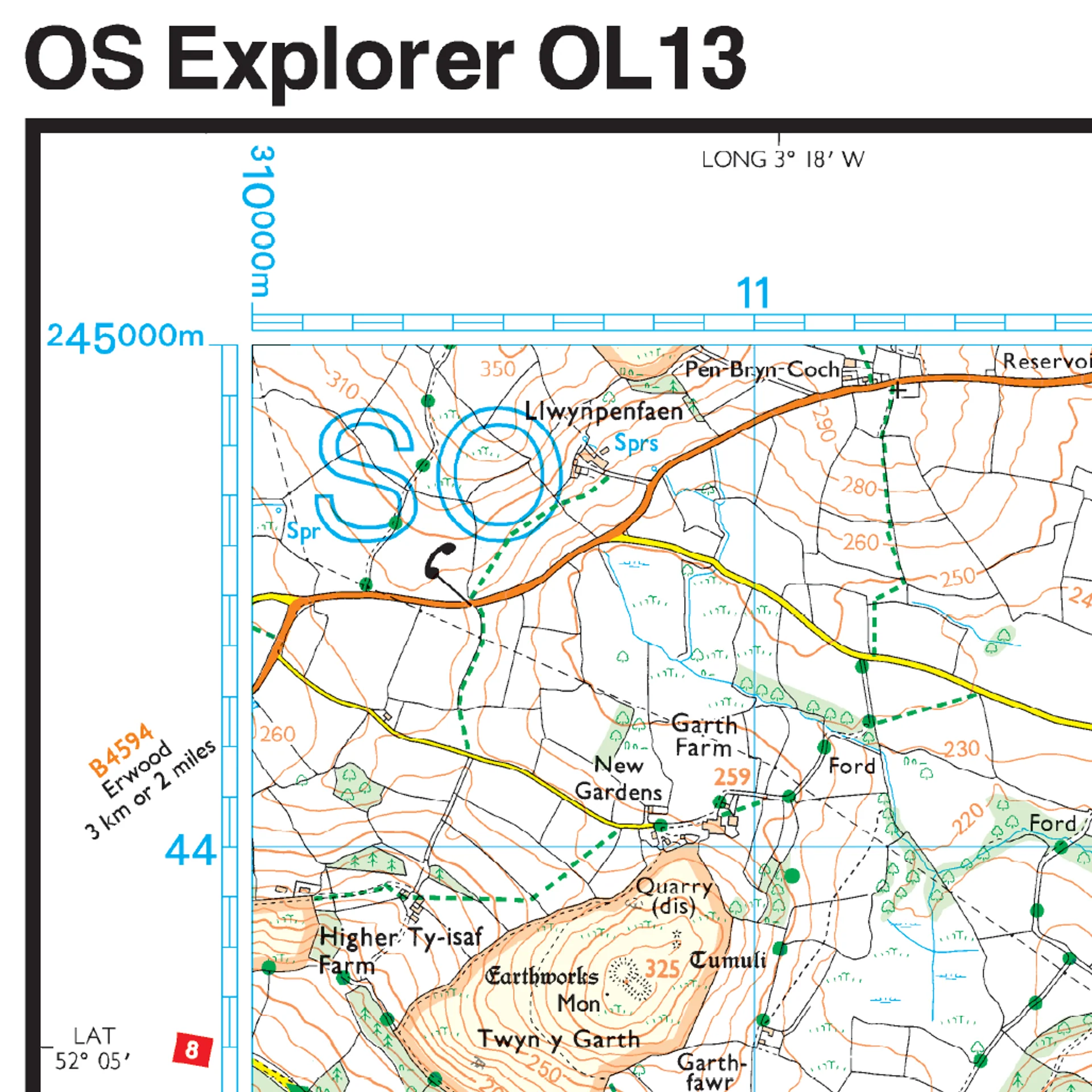 Ordnance Survey Explorer OL13 Brecon Beacons National Park Eastern Area - Image 4