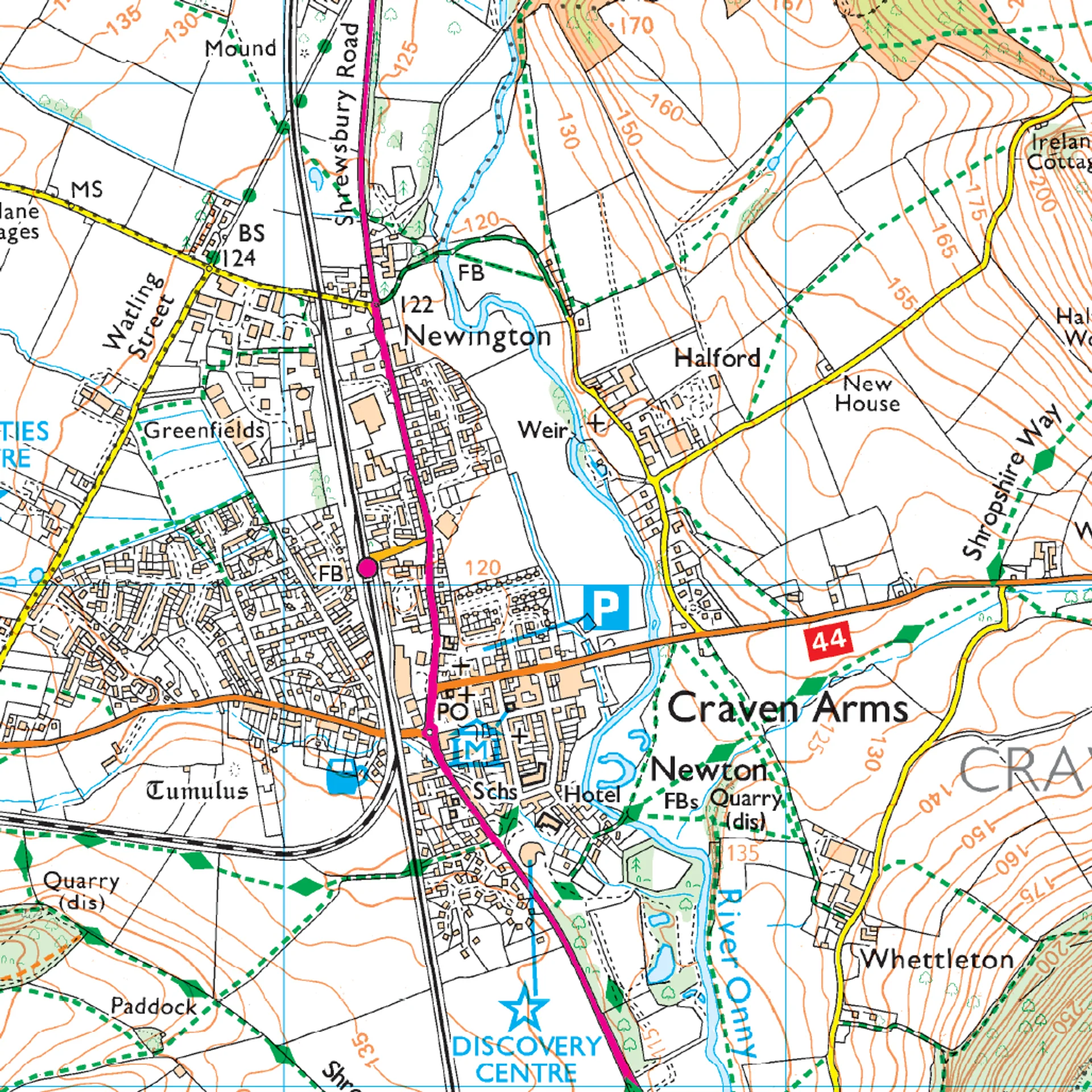 Ordnance Survey Explorer 217 Map The Long Mynd & Wenlock Edge - Image 4
