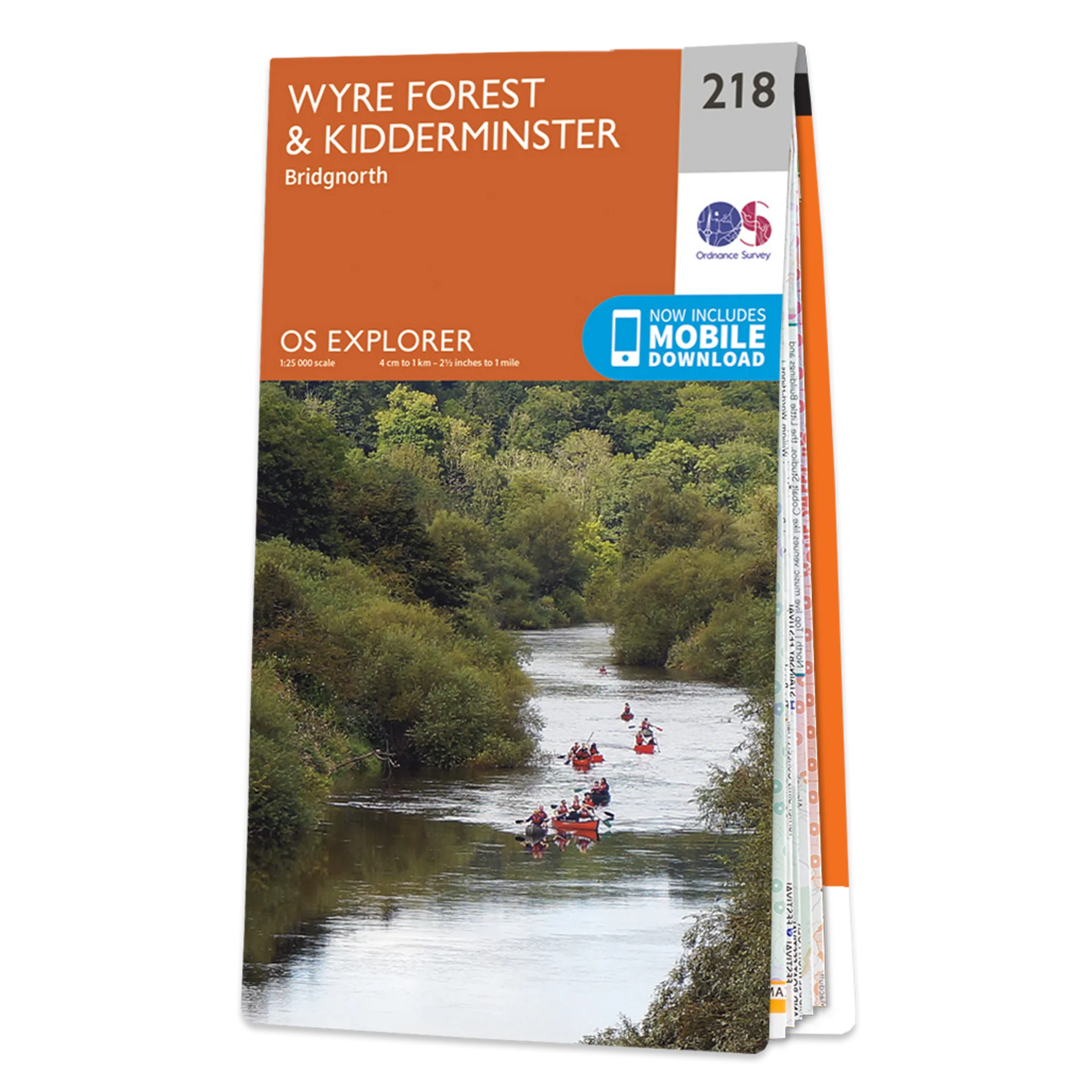 Ordnance Survey Explorer 218 Map Wyre Forest & Kidderminster
